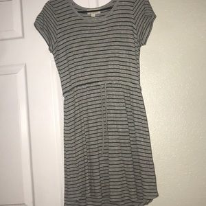 Grey and Black striped dress